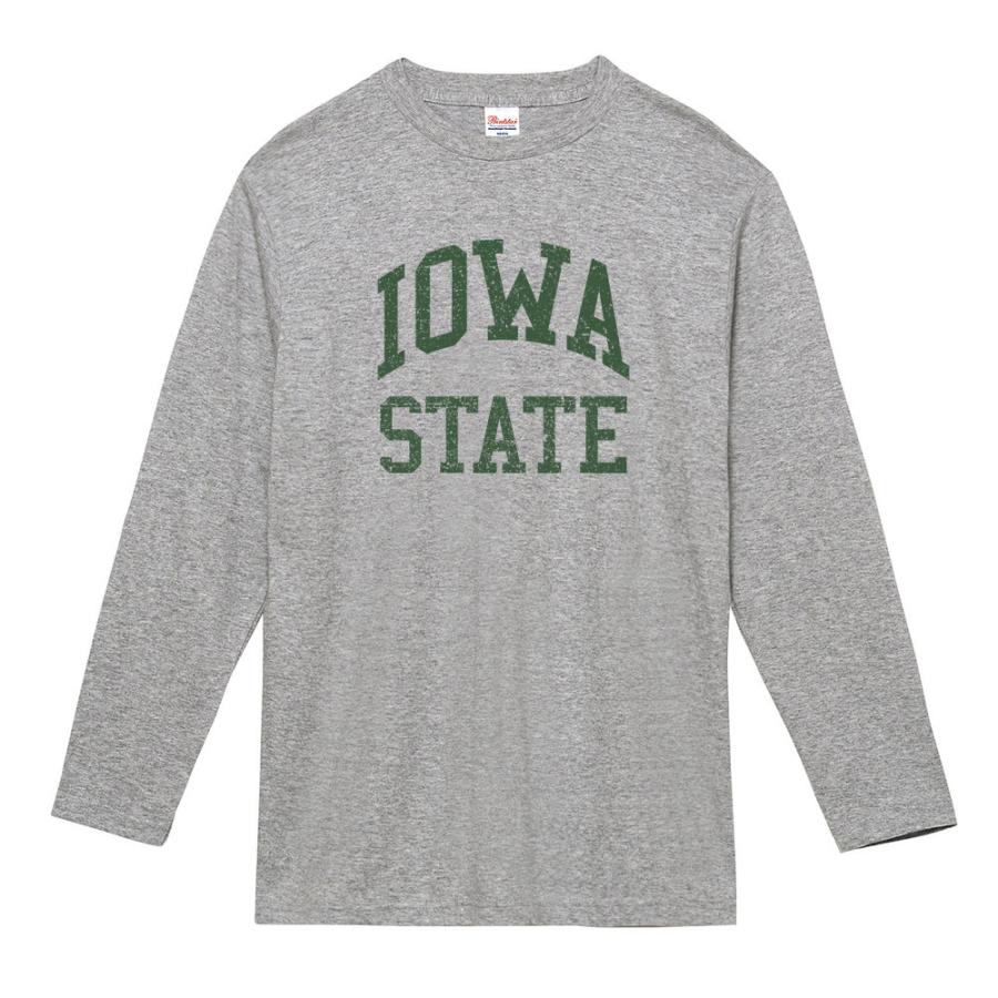 カレッジロゴ Tシャツ アイオア ステート IOWA STATE 長袖Tシャツ ロンT ロングスリーブ カレッジ メンズ レディース キッズ 男女兼用 大きいサイズ 白 黒｜stayblue｜14