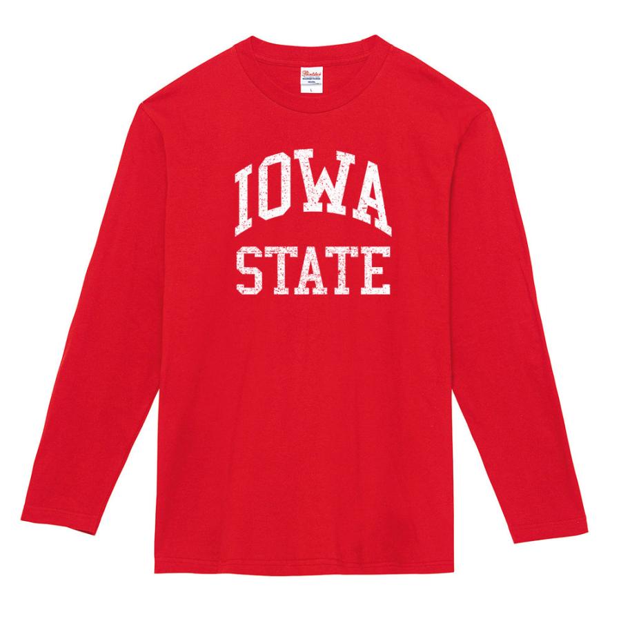 カレッジロゴ Tシャツ アイオア ステート IOWA STATE 長袖Tシャツ ロンT ロングスリーブ カレッジ メンズ レディース キッズ 男女兼用 大きいサイズ 白 黒｜stayblue｜16