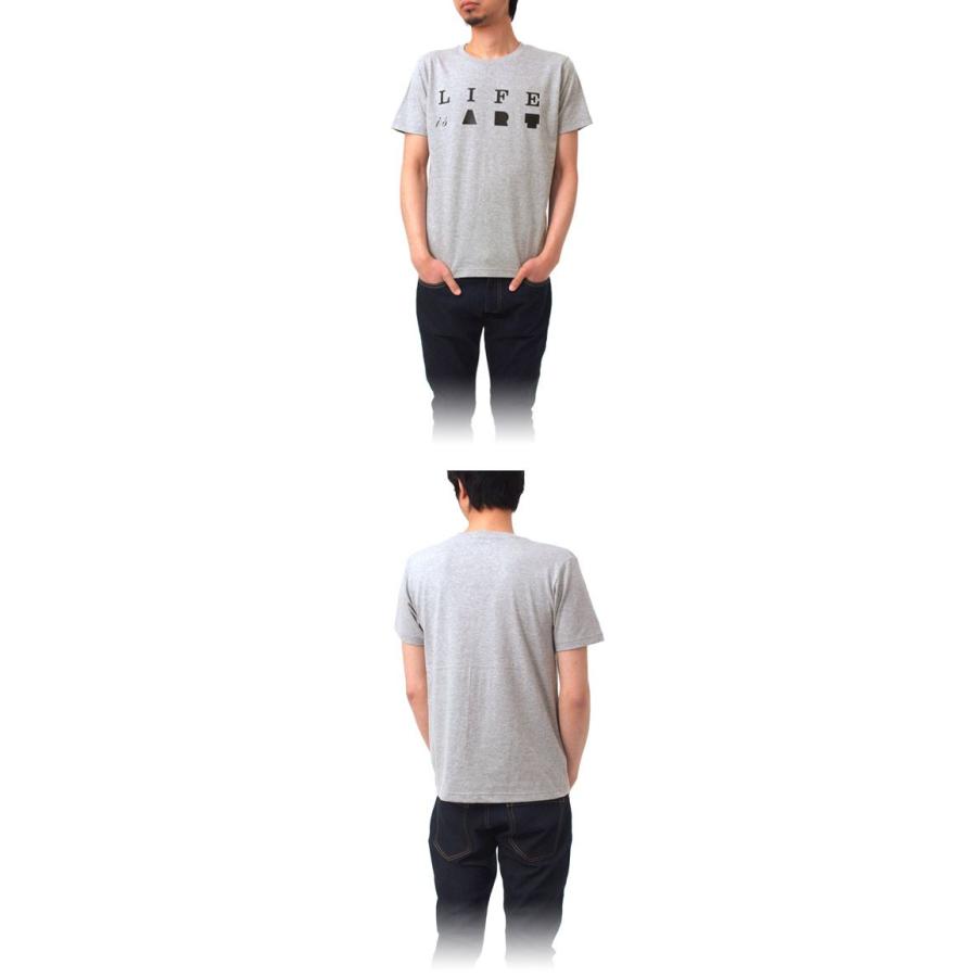 Tシャツ ライフ イズ アート Primary Logo Tシャツ Mix Gray メンズ｜stayblue｜02