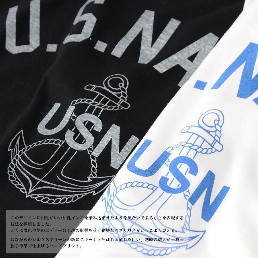 U.S NAVY USN T-Shirt Life is ART STANDARD PROJECT スタンダード プロジェクト Tシャツ ネイビー 海軍 基地 米軍 半袖 プリントTシャツ ミリタリー アメカジ｜stayblue｜06