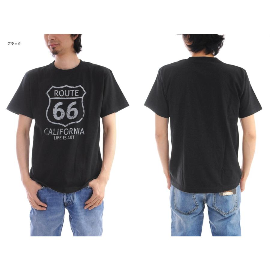 ROUTE 66 T-Shirt Life is ART STANDARD PROJECT スタンダード 