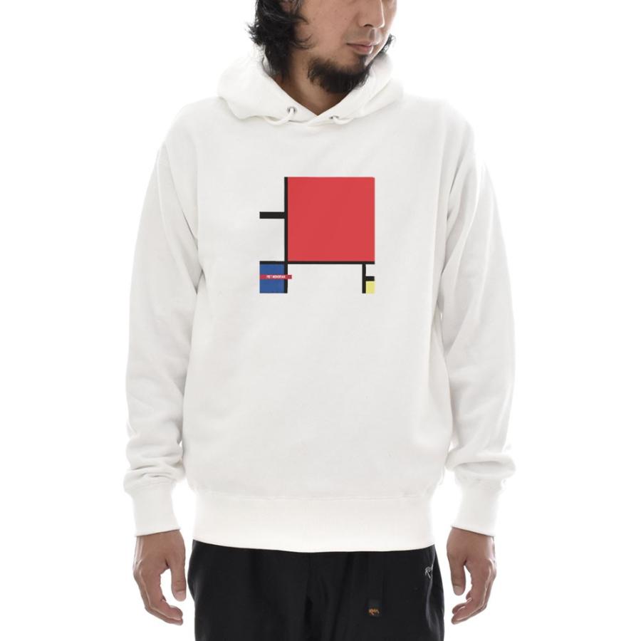 アートパーカー ピエト モンドリアン パーカー コンポジション ライフ イズ アート メンズ レディース 大きいサイズ ホワイト 白 絵画 ブランド Pmd Ahd 069 Wh Stayblue For Japan 通販 Yahoo ショッピング