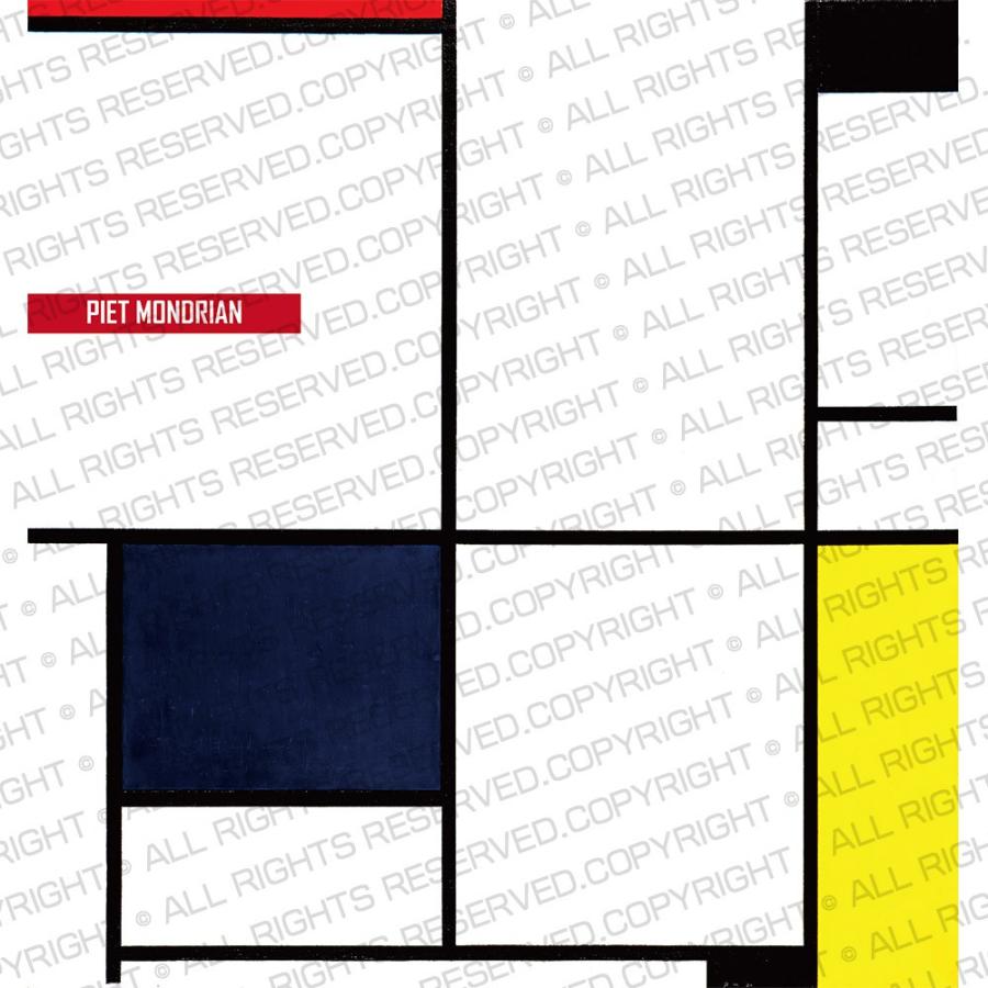 ピエト・モンドリアン Tシャツ タブロー ライフ イズ アート 長袖 ロングスリーブ ロンT メンズ レディース 大きいサイズ ホワイト 白 絵画 名画 ブランド |  | 03