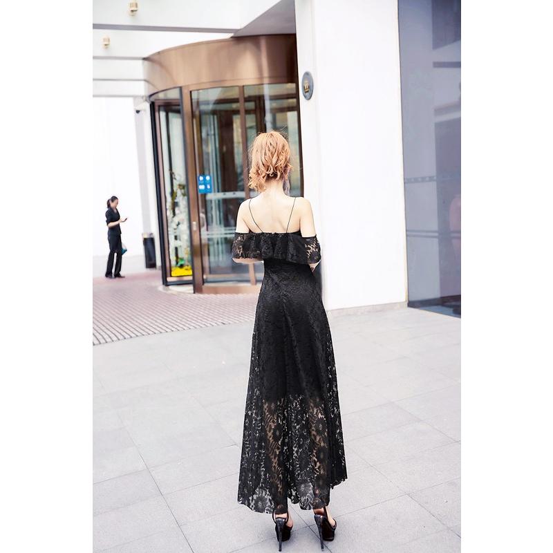 フリルがオシャレな総スパンコールのオフショル ロングドレス フリルがオシャレな総スパンコールのオフショル ロングドレス 【公式通販】