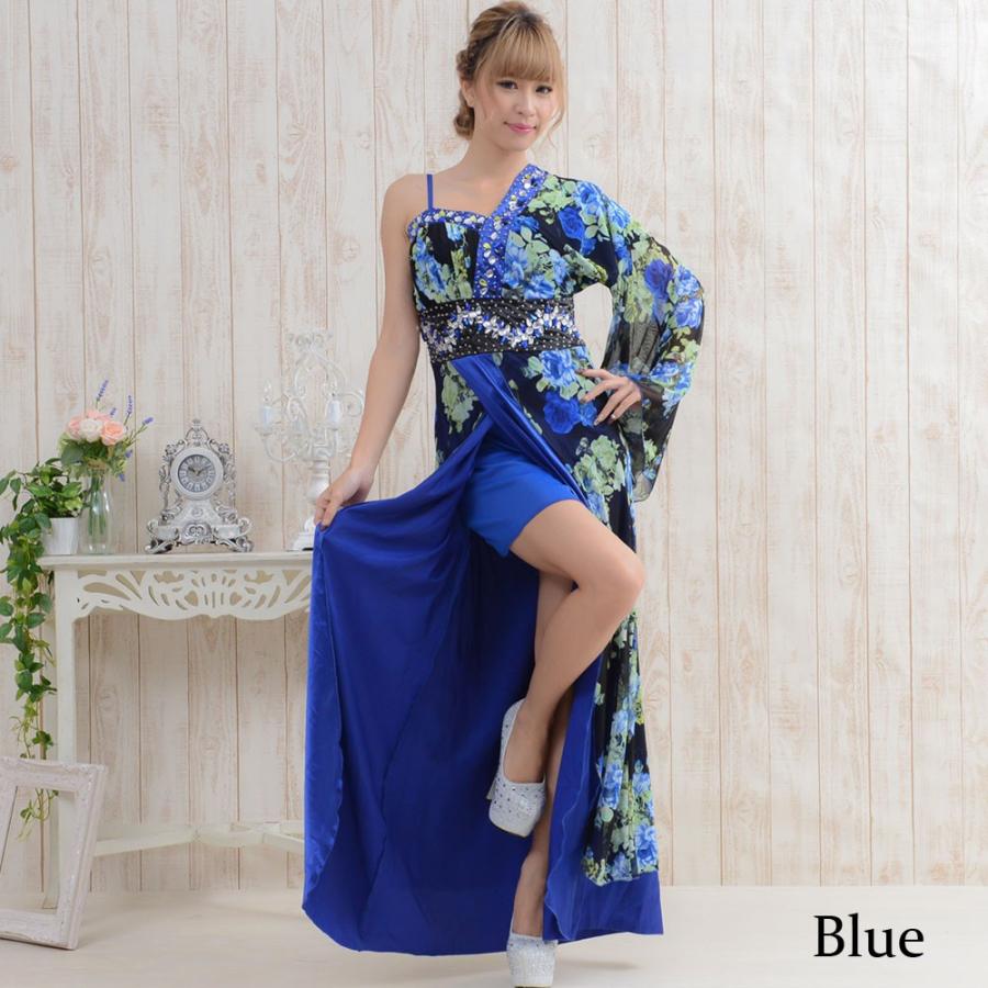 ビジューロングドレス柄