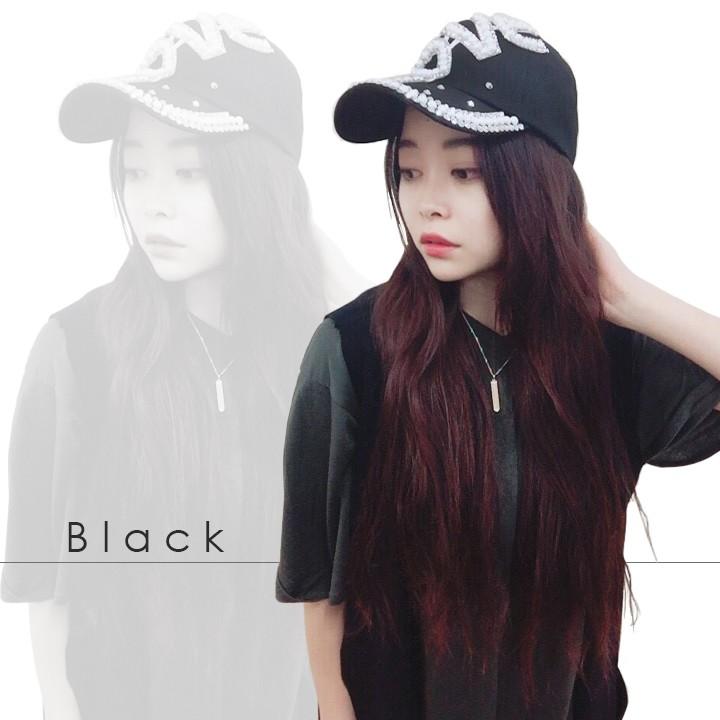 即納 パール＆ラインストーン装飾 CUTE ゴージャス LOVEロゴ