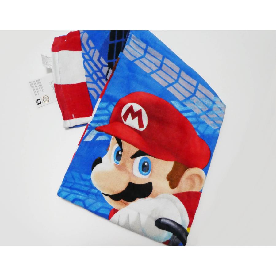 マリオ　バスタオル 丸眞 バスタオル ジュニア スーパーマリオ フレッシュメンバーズ 子供