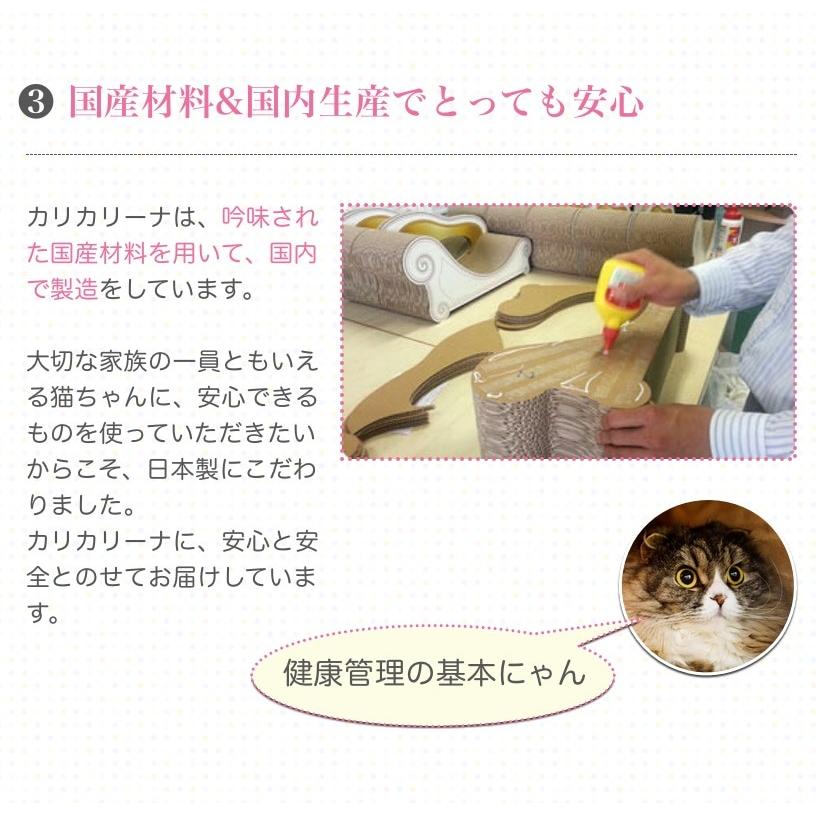 バラとリボンの優しいモチーフ 爪とぎソファー カリカリーナ Fiore グランデ 各3色 国産 猫用 愛猫用つめとぎ 猫の爪とぎ 丈夫 爪_4
