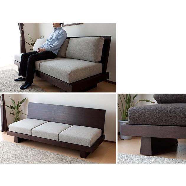 【国産】 《*》 ジャパニーズデザイン3人掛けソファー　「飛騨」 ソファ sofa ソファー 木製ソファ 北欧 高級 モダン 三人掛けソファー 3Pソファー ソ 【DGJ1435901563】(52013円)