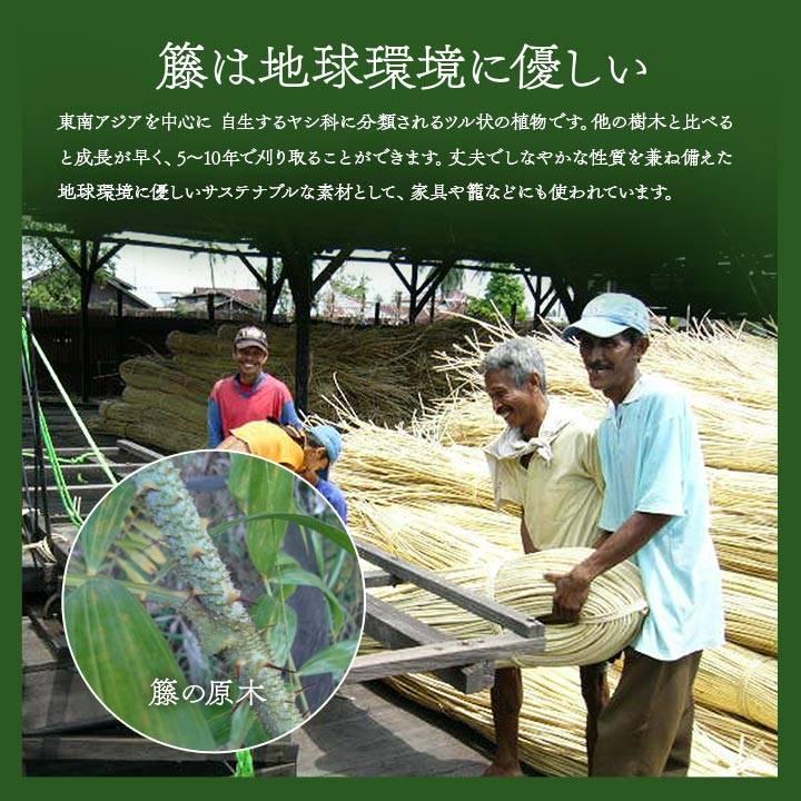籐 敷 ラグ カーペット 自然素材 アジアン ラタン ひんやり インドネシア産 あじろ織り 江戸間 2畳 約176×176cm
