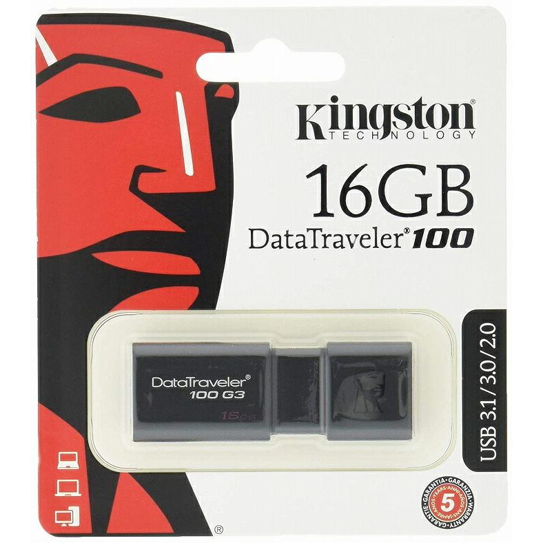 KINGSTON USB3.0メモリ 16GB DataTraveler 100 G3 キングストン｜steady-store