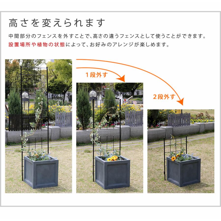 アイアンフェンス「グラフ」高さ226 間仕切り ガーデンフェンス（1033