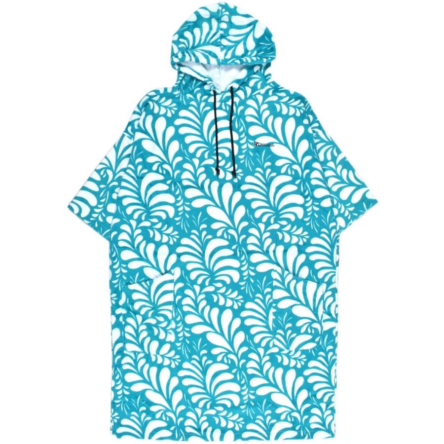 激安 激安特価 送料無料 リーフ ティール 綿100 プルオーバーポンチョ コットン Decant デキャント