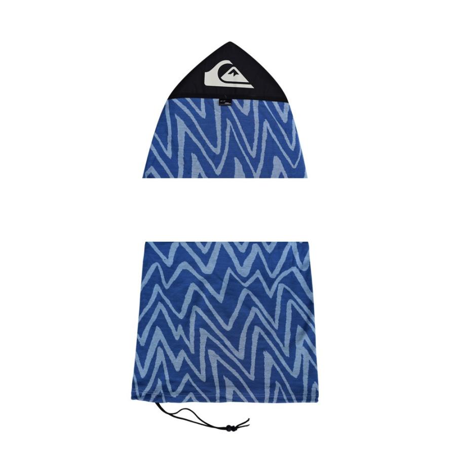 5'8 フィッシュ ソフトケース QS FISH SOCKS 5'8" BLU JERSEY ブルージャージー JAC QUARD QUIKSILVER クイックシルバー ニットケース｜steadysurf｜02