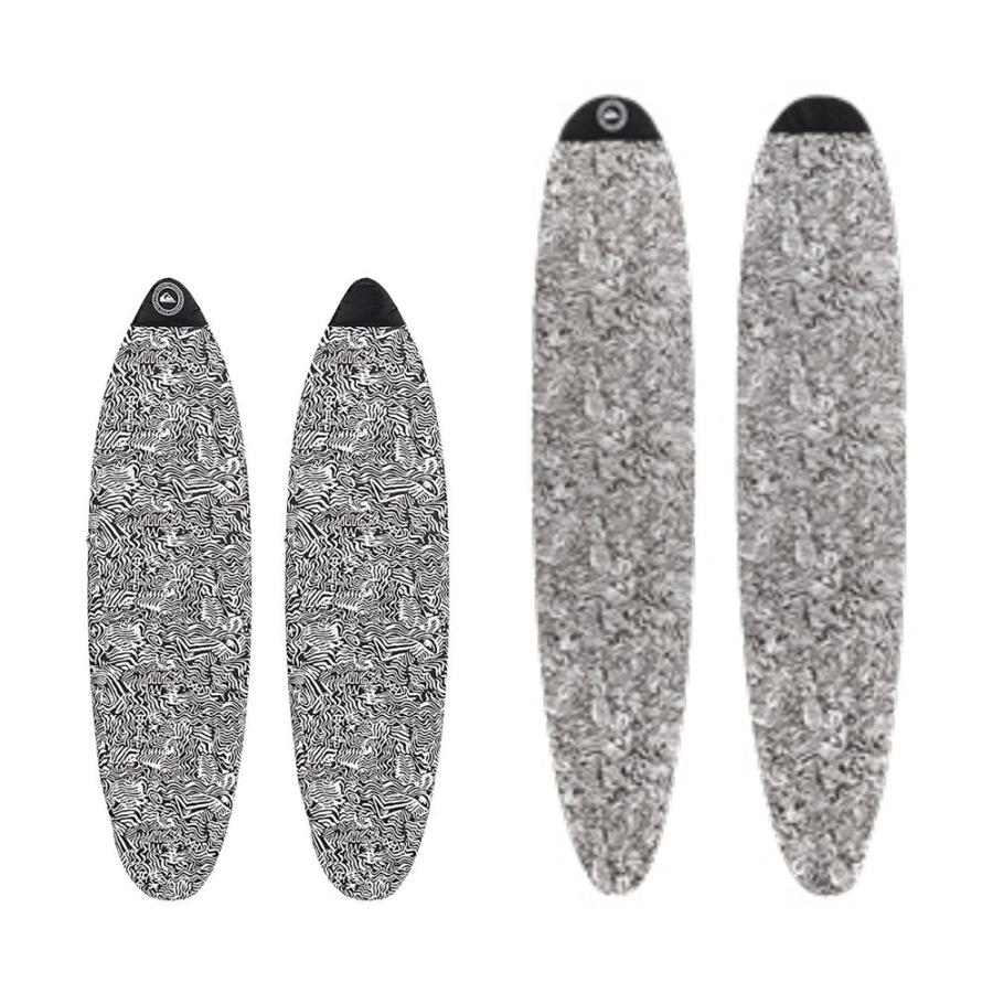 Quiksilver シングルフィン 4,5インチ新品未使用 Quiksilver 5'6 ショート ソフトケース QS KNIT CASE Black