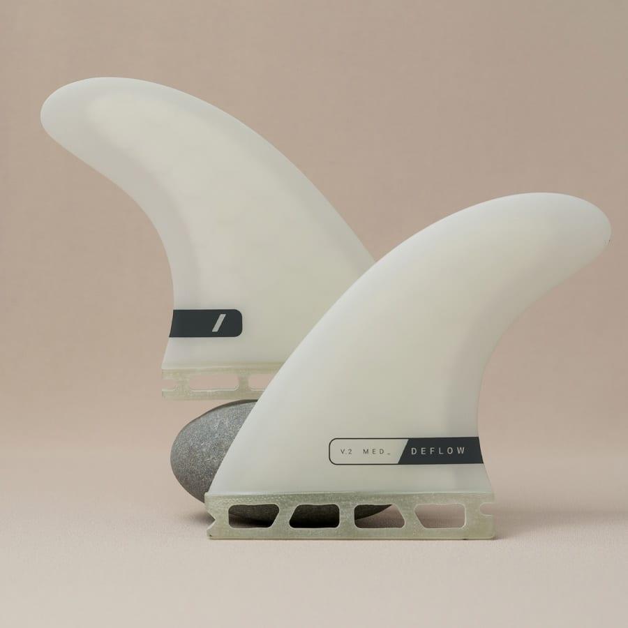 DEFLOW デフロー V.2 GREY MEDIUM M オフホワイト THRUSTER FINS  