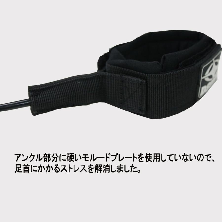 6'0 スモール ショート リーシュ　DESTINATION　SINGLE SWEIVEL HAND TIDE LEASH ブラック サーフィン｜steadysurf｜02