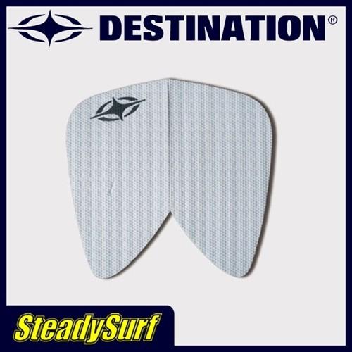 ディスティネーションDESTINATIONレトロフィッシュデッキパッドWHT DESTINATION トラクション DS レトロ フィッシュ ホワイト