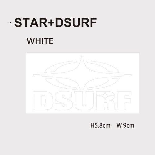 DESTINATION　DESTINATION Sticker　ホワイト　スター+DSURE　デスティネーション/サーフィン｜steadysurf｜02