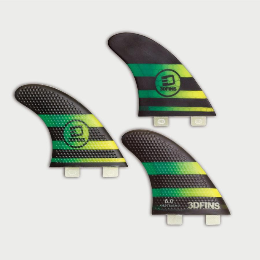 トライフィン/3fin/3DFINS(スリーディーフィン)フィン　XDS 6.0 FASTLIGHT Thruster/スラスター　FCS/サーフィン｜steadysurf