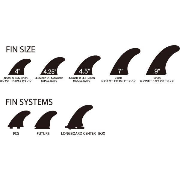 PROTECK X-FOIL 4.25\" TRI フィン (FUTURE) PROTECK X-FOIL 4.25