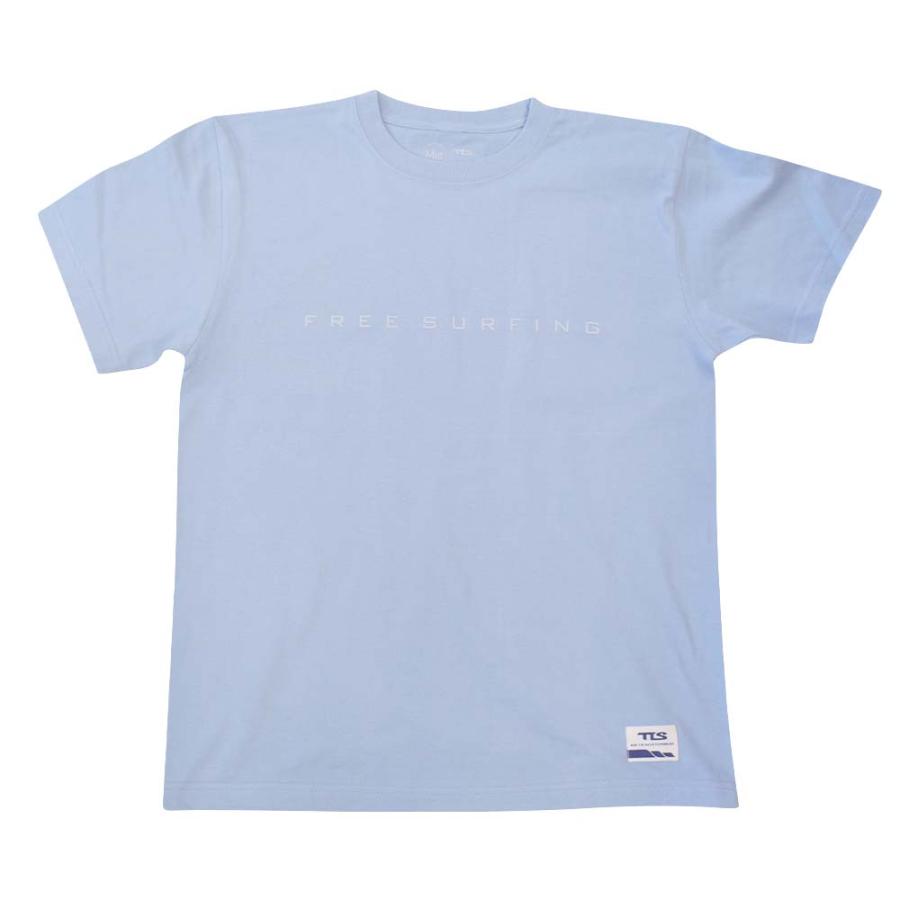 ブルー サーフィング ライト 半袖 Tシャツ TLS T-SHIRTS FREE SURFING LIGHT BLUE TOOLS ツールス デッキパッド サーフィン マリンスポーツ｜steadysurf｜03