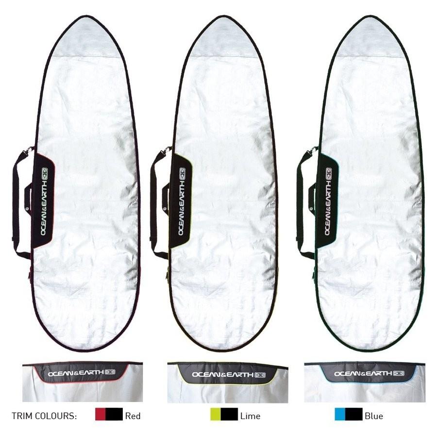 5'8 ベリー ベイシック フィッシュ OCEAN&EARTH(オーシャンアンドアース)BARRY BASIC FISH BOARD シルバー ハードケース サーフィン