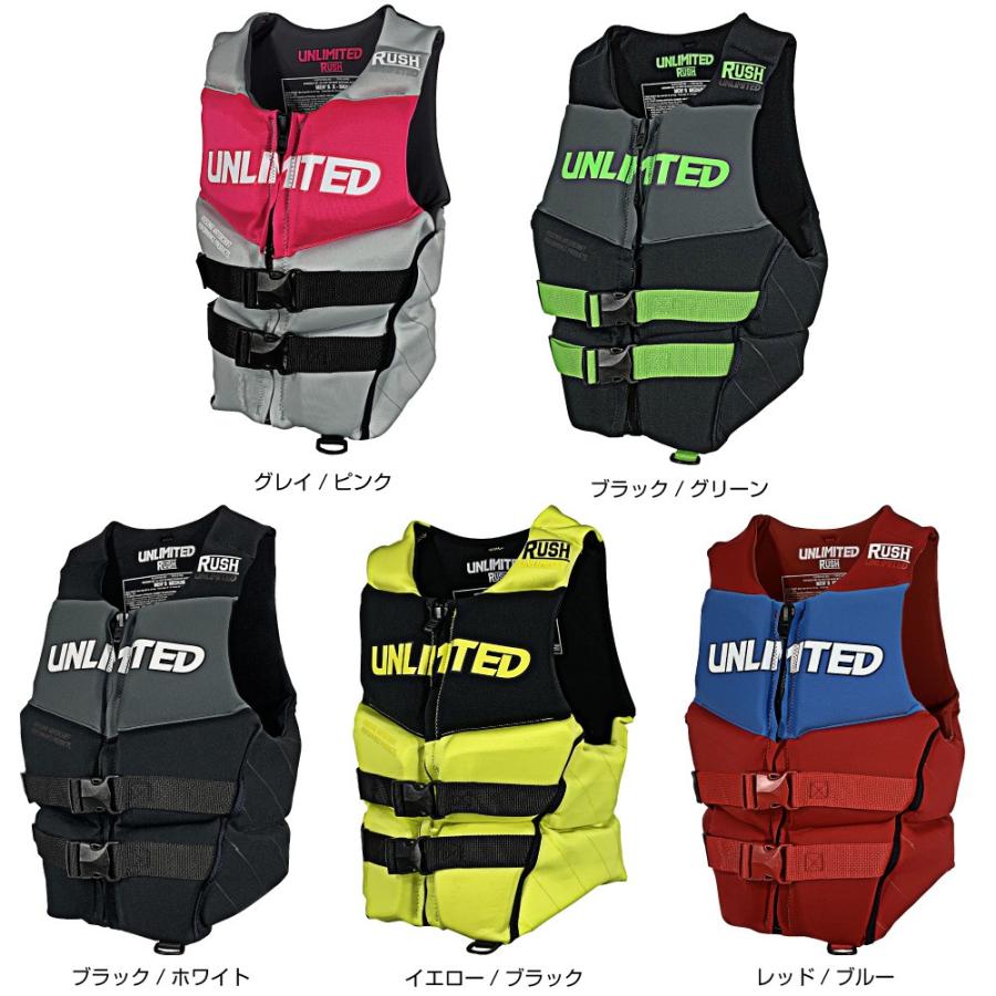 UNLIMITED アンリミテッド UNLIMITED ラッシュネオベストライフジャケット 水上バイク PWC｜steadysurf｜02