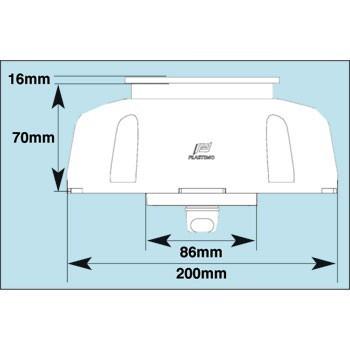 PLASTIMO プラスチモ ドレードBOX 4インチ用 カウル型ベンチレーター ボート用品