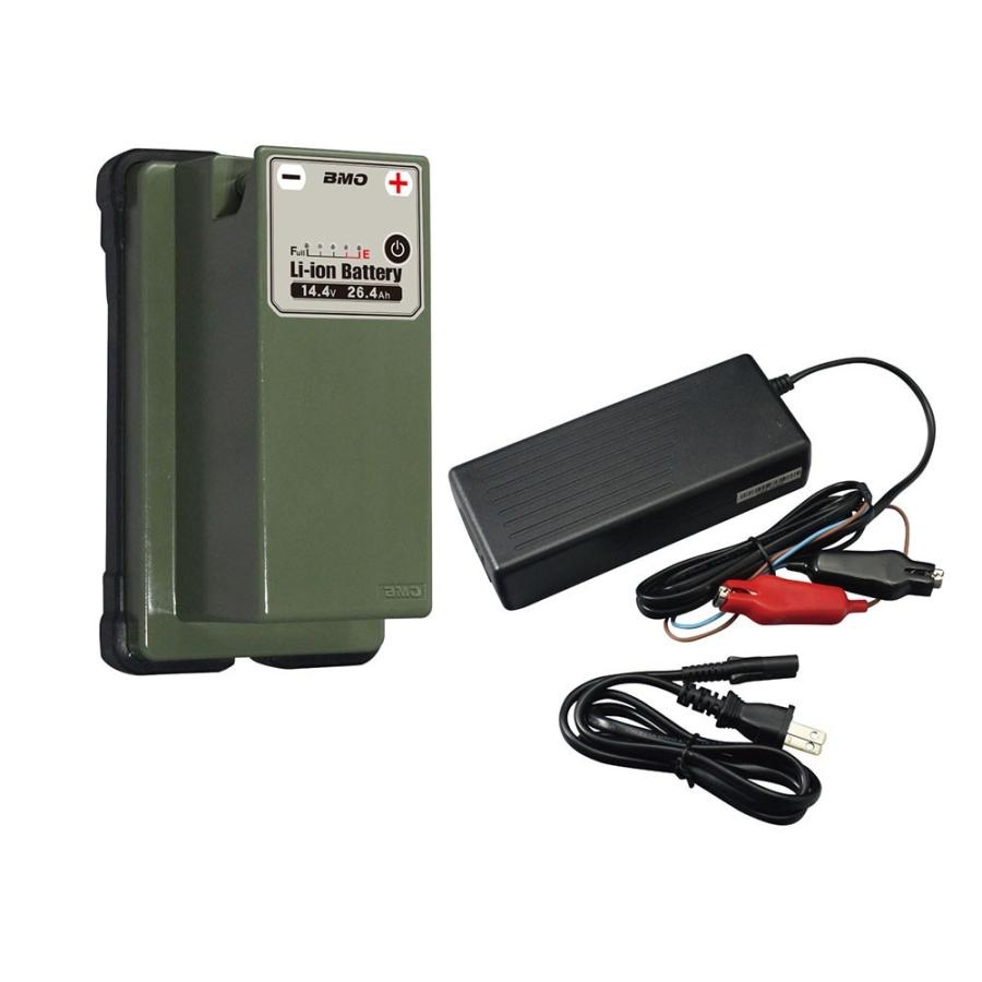 Bmo ビーエムオー リチウムイオンバッテリー26 4ah チャージャーセット Res5 Bm 10z0012 ボート用品 Steadysurf