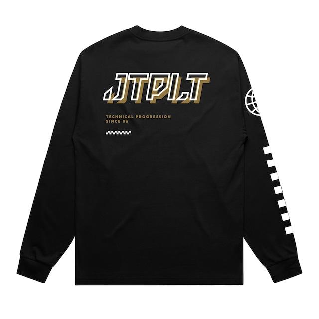 ブラック テック ロングスリーブ TEE (W24609)TEE バックプリント コットン 長袖 Tシャツ JETPILOT(ジェットパイロット) ジェットスキー ウエイク｜steadysurf｜02