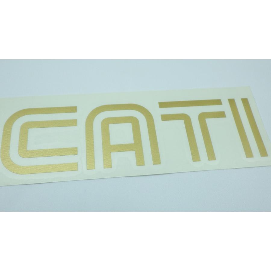 S25□DUCATI 900MHR タンクステッカー GOLD 228-40mm ドゥカティ