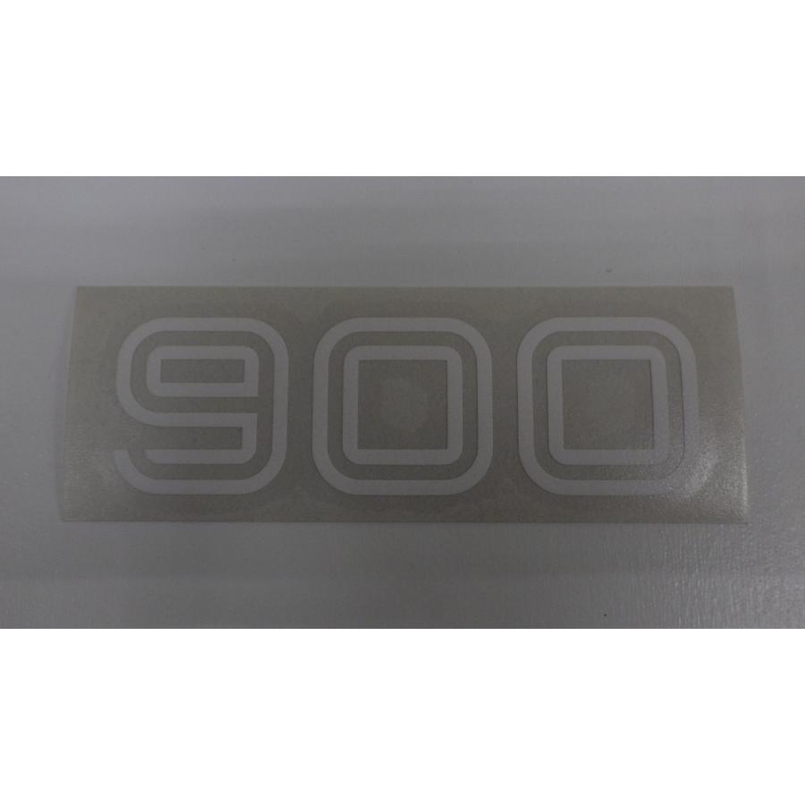 S23□DUCATI 900MHR サイドカバーステッカー white ドゥカティ ベベル