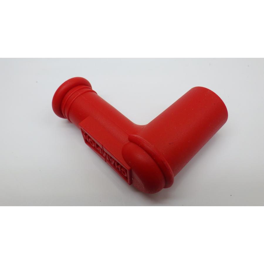 S26□CHAMPION プラグキャップ RED 抵抗入 90° チャンピオン : ST