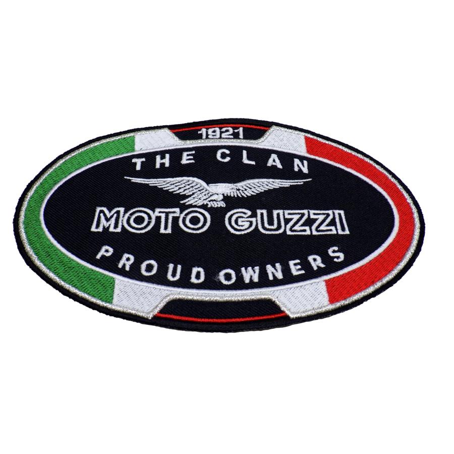 S25□MOTO GUZZI THE CLAN TRICOLOR PROUD OWNERS ワッペン パッチ