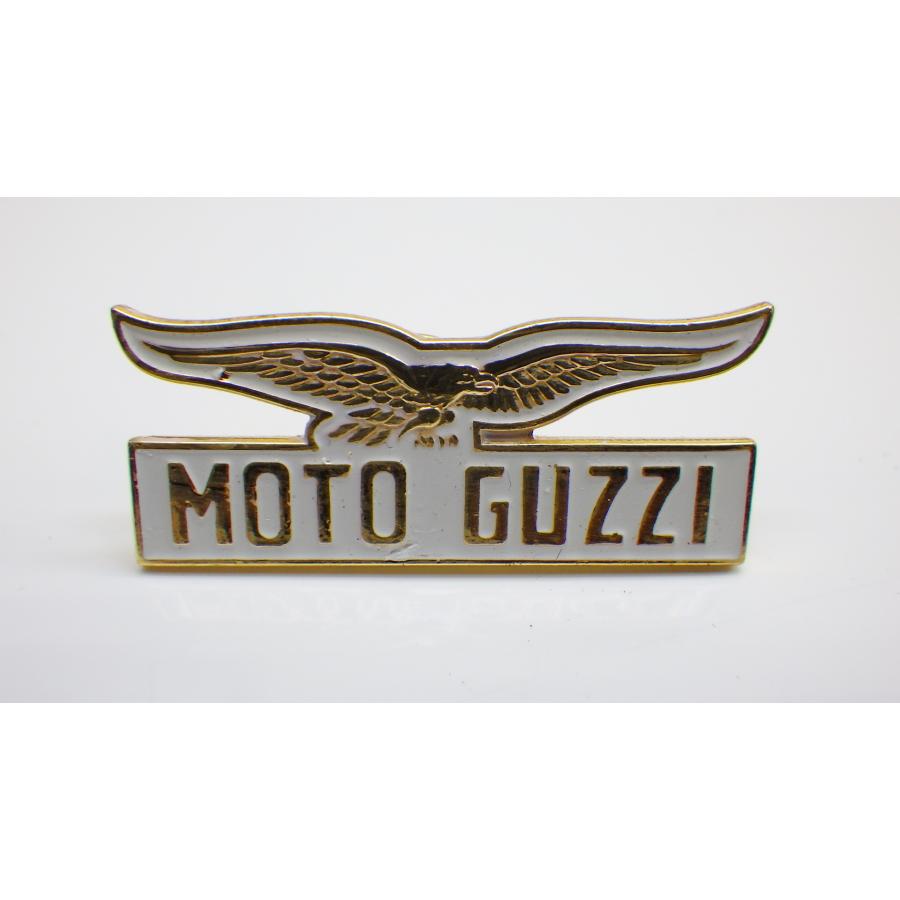 S25□モトグッチ イーグル storico ピンバッジ white-gold MOTO GUZZI