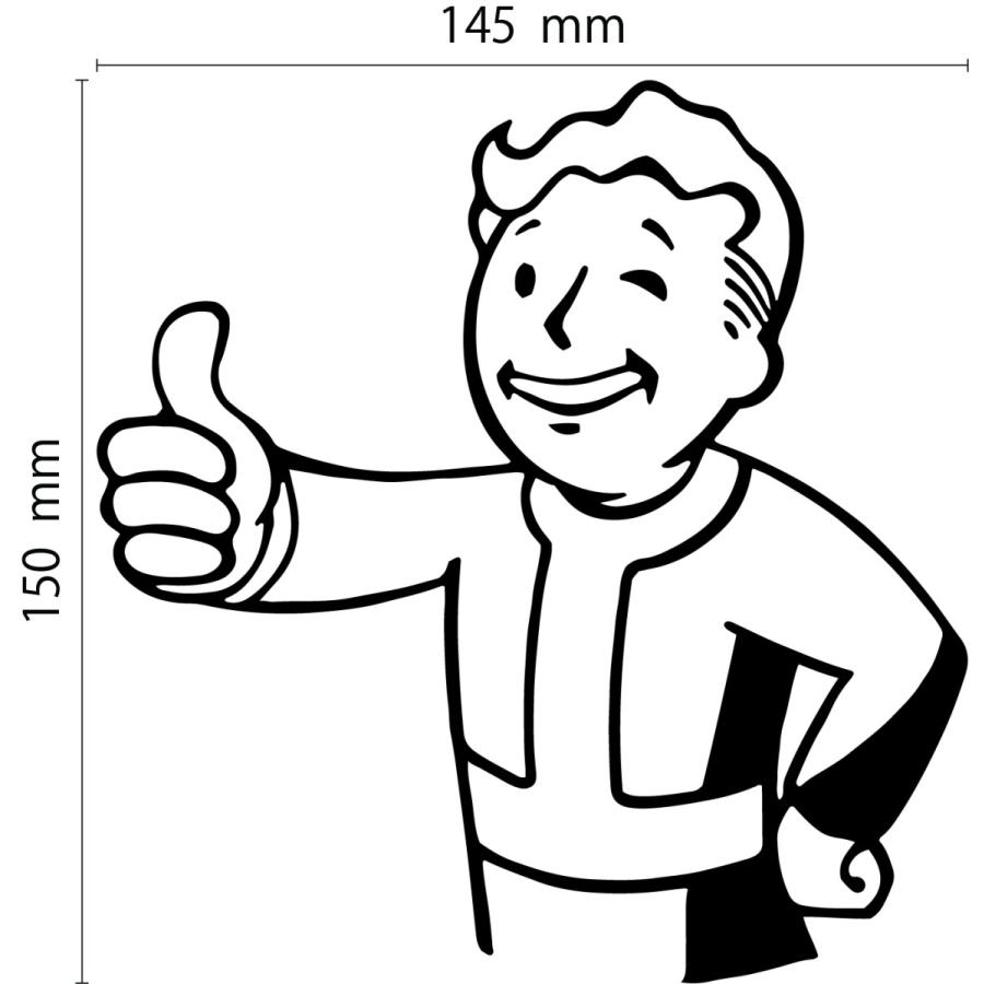 フォールアウト 2 カッティングステッカー | 