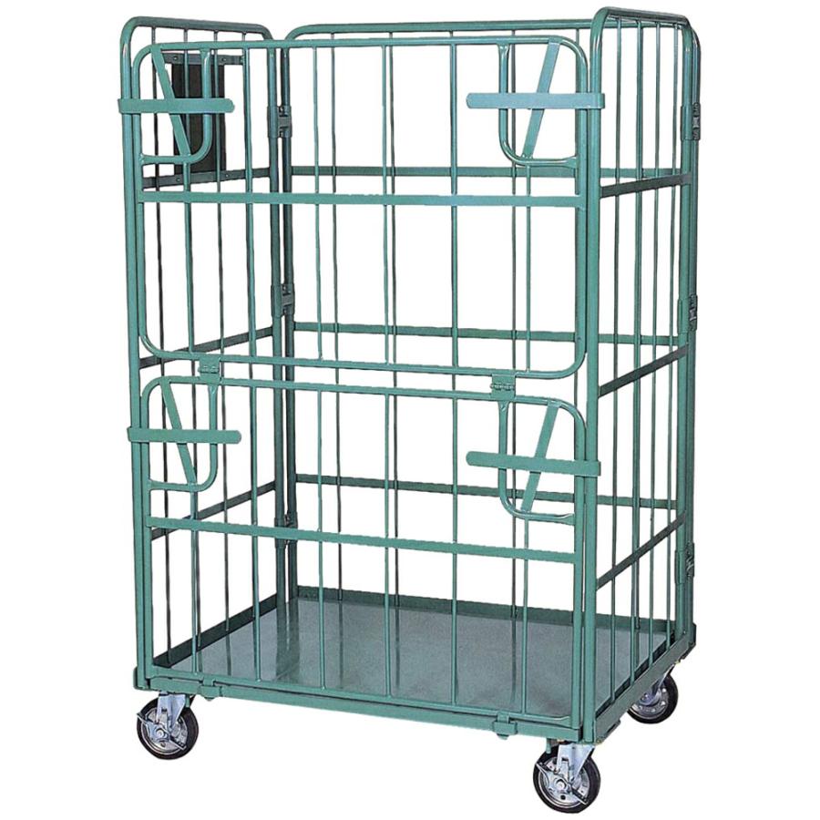 カゴ台車 ダブルゲートタイプ(DL型) 幅1100×奥行800×高さ1700mm