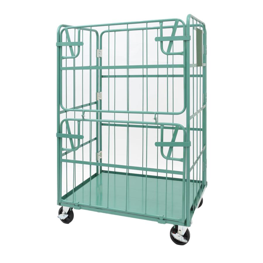 カゴ台車 ダブルゲートタイプ(DL型) 幅1100×奥行800×高さ1700mm 積載