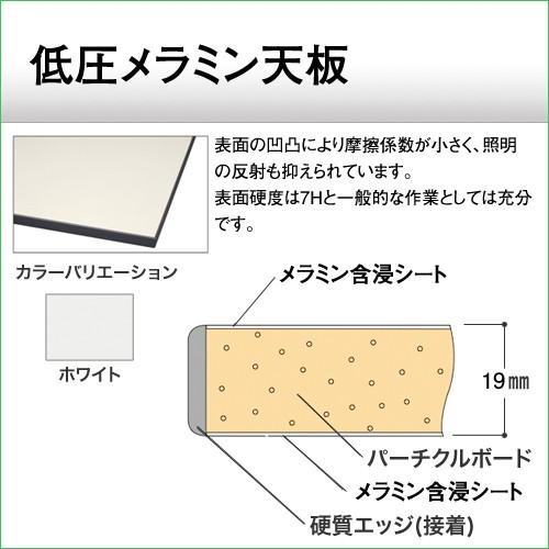 ヤマテック 作業台 150シリーズ 固定式 基本形 表示寸法:W1500×D750×H740 グリーン購入法適合商品 組立品 国産の画像