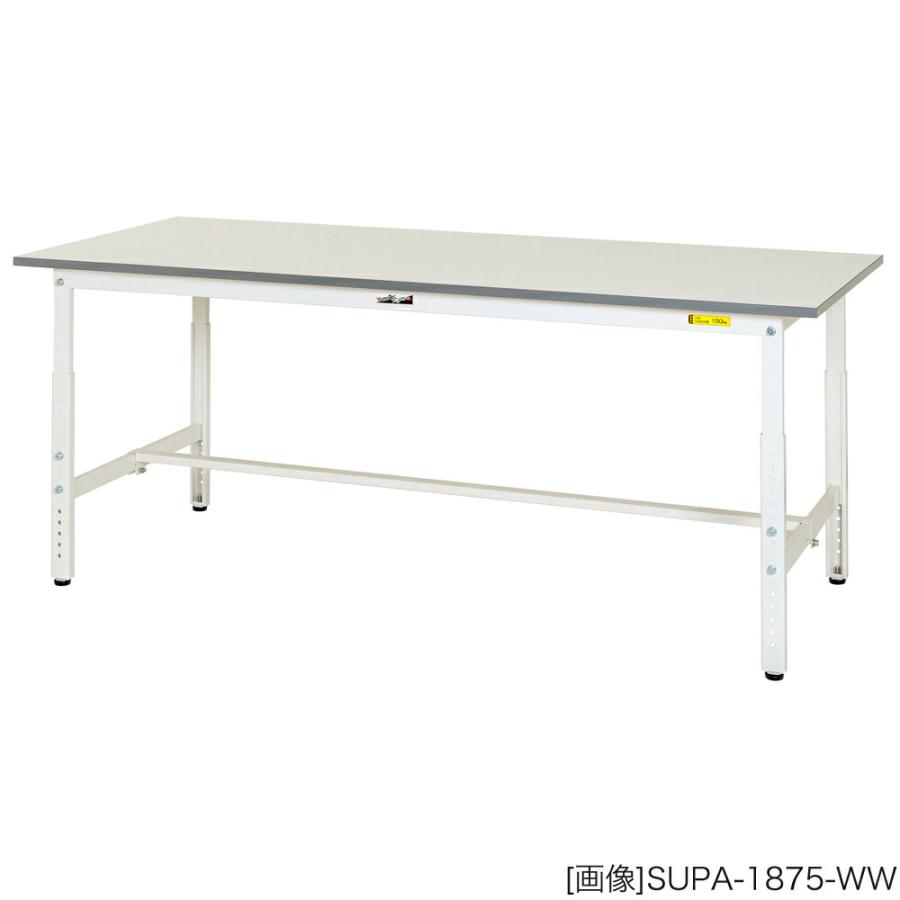 ヤマテック 作業台 150シリーズ 高さ調整タイプ 基本形 表示寸法:W1500×D600×H600〜900 グリーン購入法適合商品 組立品 国産の画像