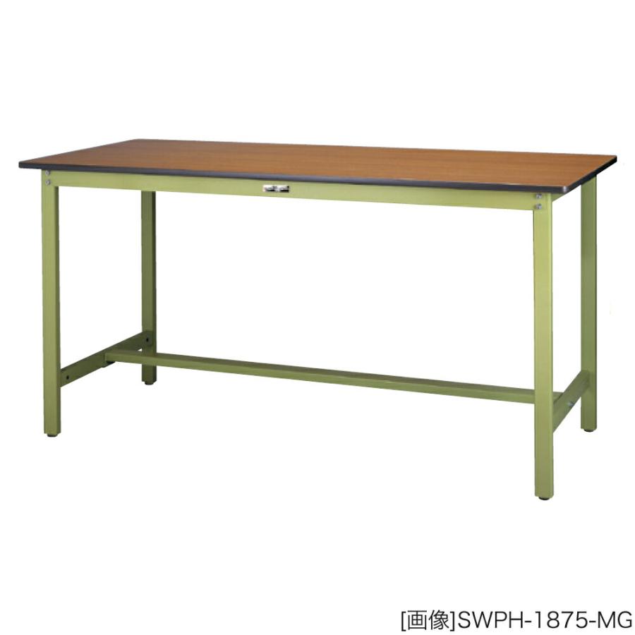 ヤマテック 作業台 300シリーズ 固定式 ポリエステル天板:21mm 表示寸法:W900×D600×H900 グリーン購入法適合商品 組立品 国産の画像