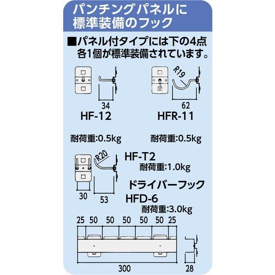 ヤマテック コンビニワゴン 表示寸法:W400xD400xH811 段数 天地3段 全体耐荷重:96kg 50φゴムキャスター付 パンチングパネル付き(フック4個付) 棚板裏表使用可｜steelcom｜03