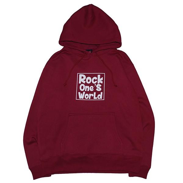 ROCK ONE'S　WORLD　ロックワンズワールド　SQUARE　LOGO HOODIE | 