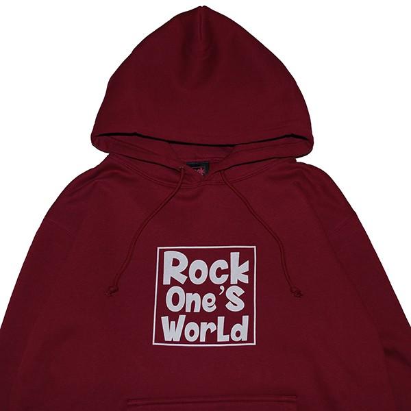 ROCK ONE'S　WORLD　ロックワンズワールド　SQUARE　LOGO HOODIE |  | 01