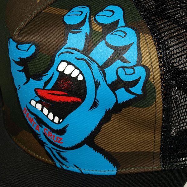 SANTA CRUZ サンタクルーズ　SCREAMING HAND　MESH CAP-CAMO/BLACK- | SANTA CRUZ | 02