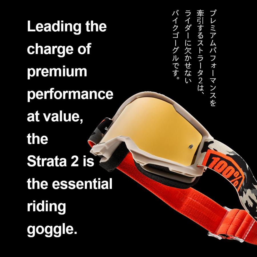 STRATA2 100% ゴーグル 交換レンズ付き グレー ゴーグル,100%,STRATA 2,パーツ類,ダブルレンズ | モトクロス