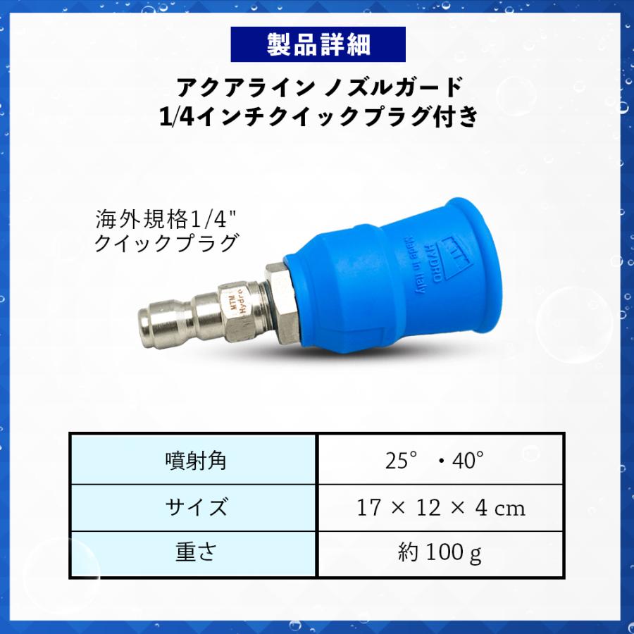 MTM Hydro アクアライン ノズルガード 高圧ノズル カバー付き MTM Hydro アクアライン ノズルガード 高圧ノズル カバー付き
