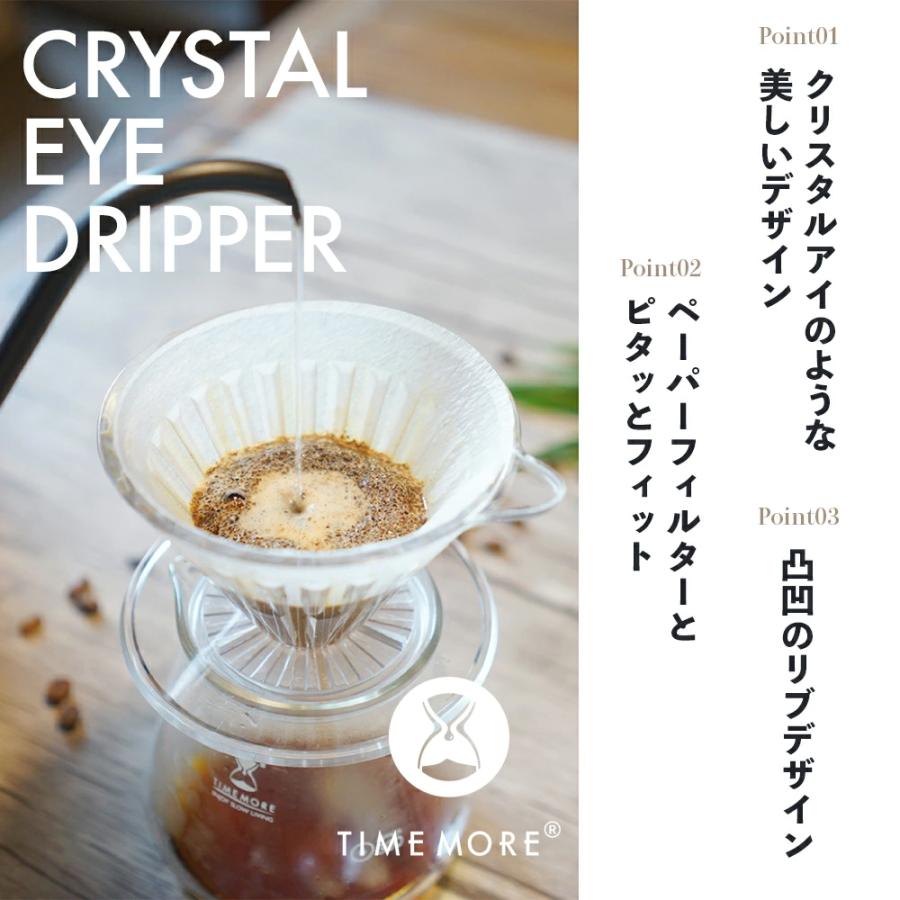 タイムモア クリスタル アイ ドリッパー TIME MORE コーヒードリッパー