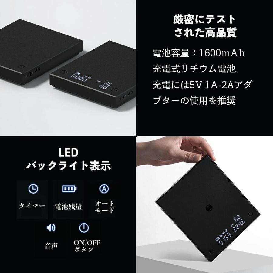 TIMEMORタイムモア スケール Black Mirror ブラックミラー Amazon.co.jp: TIMEMOREタイムモア スケール Black Mirror ブラック